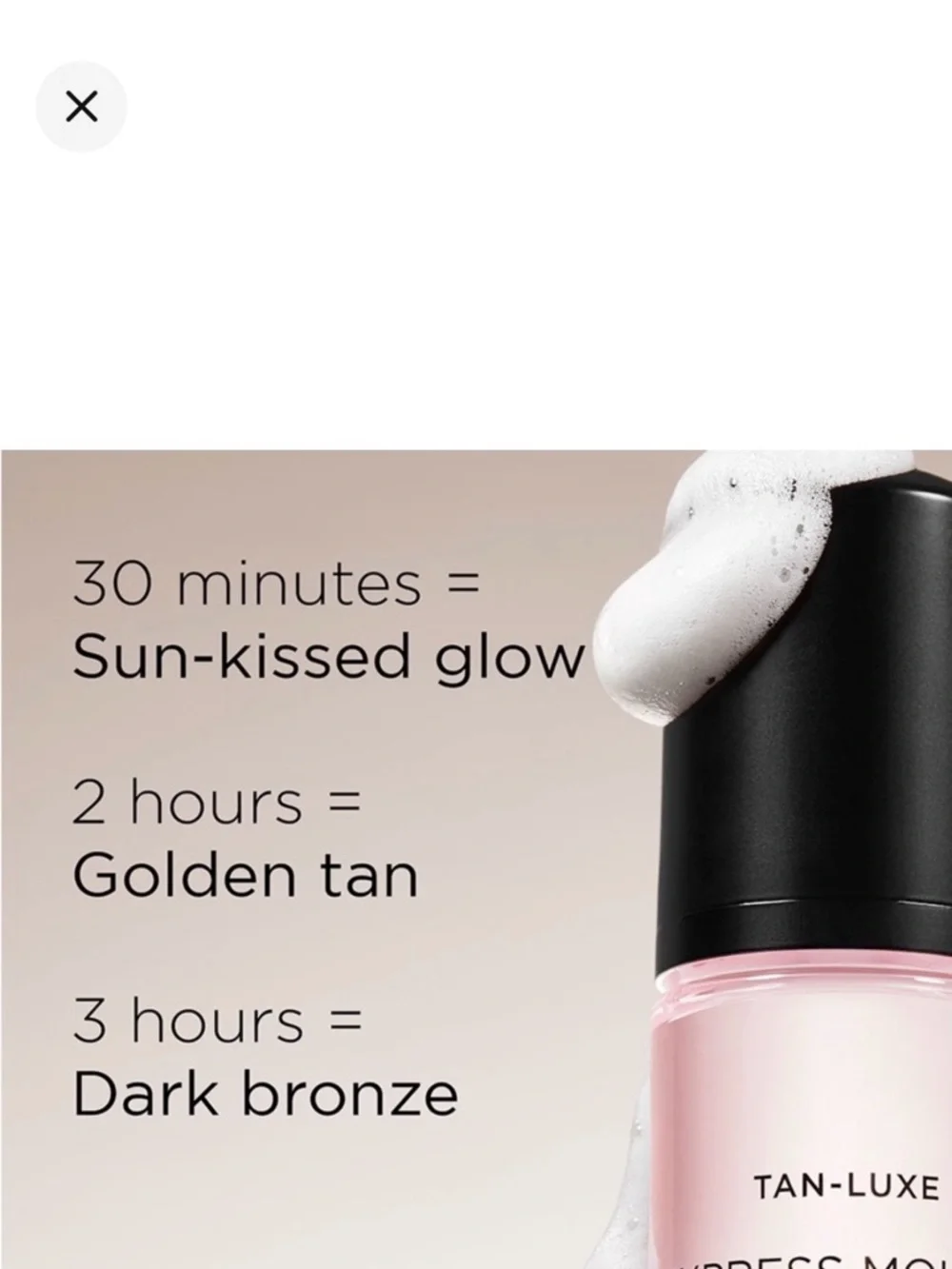 TAN-LUXE Express Mousse Hydrating Self-Tan Mousse - Pink